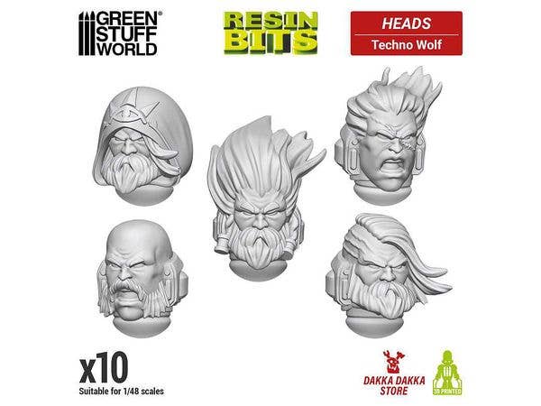 DakkaDakka - Techno Wolf Heads (10pcs)