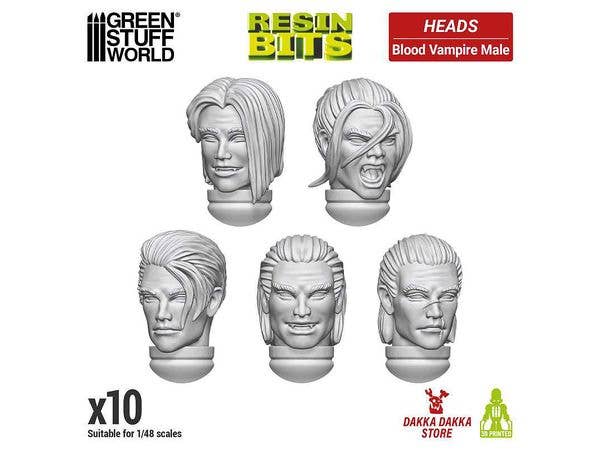 DakkaDakka - Blood Vampire Male Heads (10pcs)