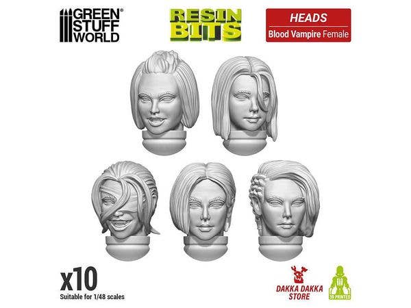DakkaDakka - Blood Vampire Female Heads (10pcs)
