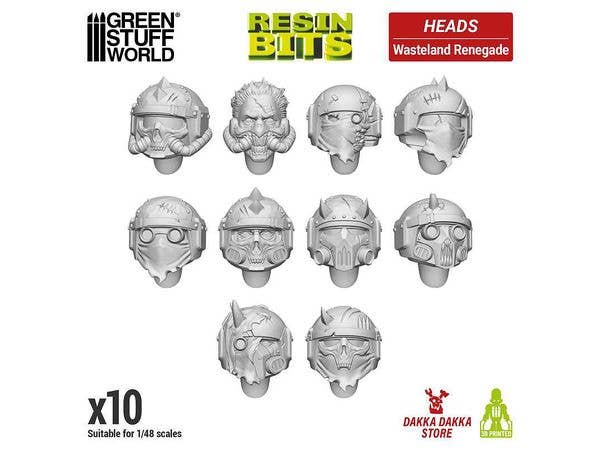 DakkaDakka - Wasteland Renegade Heads (10pcs)