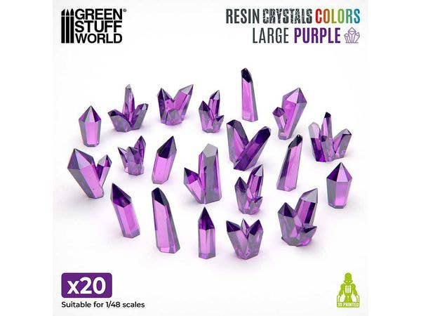 PURPLE Resin Crystals - Large
