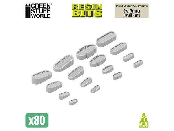 Mecha Detail Parts - Oval Vernier Detail Parts (80pcs)
