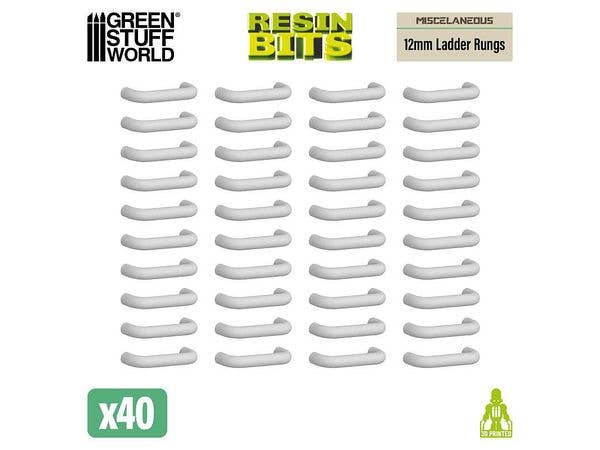 Mecha Detail Parts - 12 mm Ladder Rungs (40pcs)