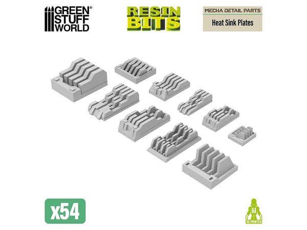 Mecha Detail Parts - Heat Sink Plates (54pcs)