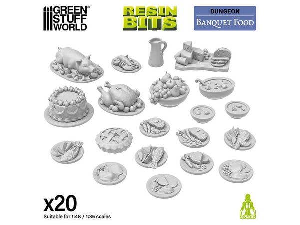 3D Print Set Banquet Food (20pcs)