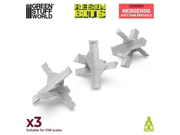 3D printed set - Czech Hedgehog Anti Tank Obstacle (1:48-1:35)
