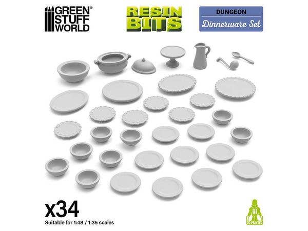 3D Print Set Miniature Dinnerware Set (34pcs)