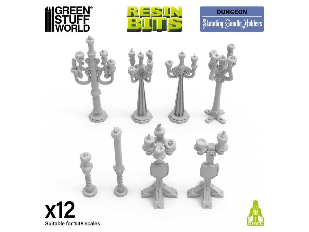 3D Print Set Standing Candle Holders (12pcs)