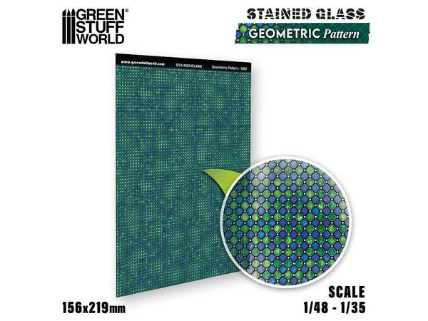 Stained glass geometric patterns