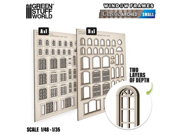 Miniature window frame arched classic - Small