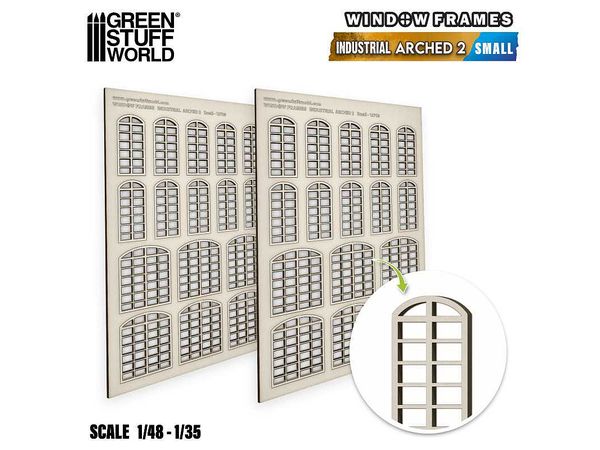 Miniature window frame industrial arch type type 2 - Small