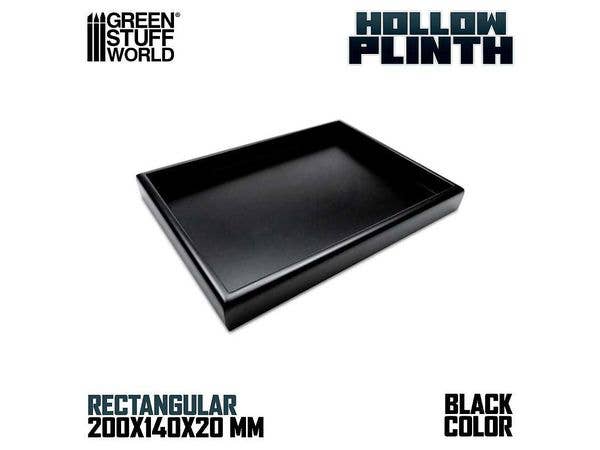 Hollow squared display 20x14 cm Black