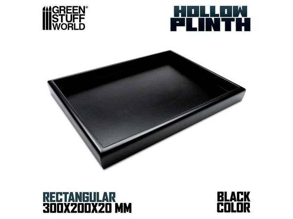 Hollow squared display 20x30 cm Black