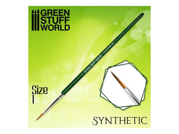 Green Series Synthetic Brush Size 1