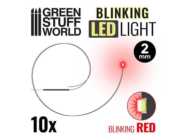 Illumination Base Material Flashing LED Red Color 2mm