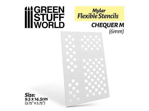 Flexible Stencil Sheet Checker M Size (6mm)
