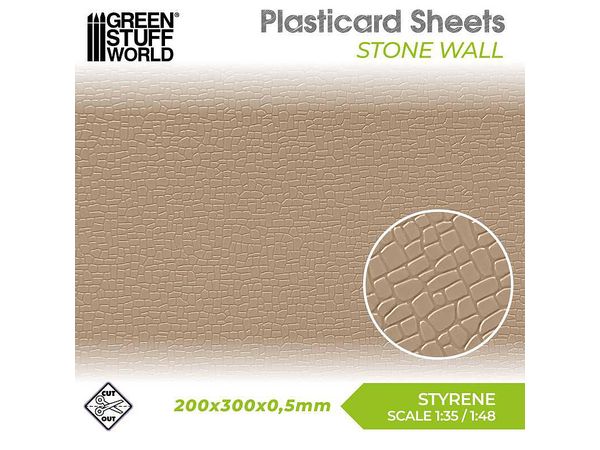 Plastic Sheet - Stone Wall Texture Sheet