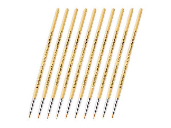 TABLETOP SERIES Synthetic Brush Set 0 (Pack of 10)