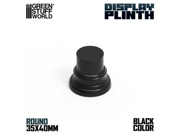 Round Display Plinth 3.5 cm - Black