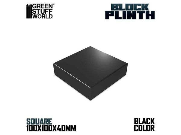 Square plinth 10x10 cm - Black