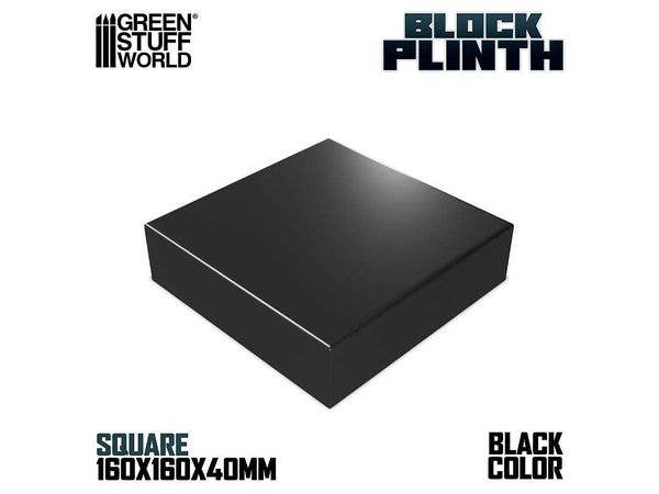 Square plinth 16x16 cm - Black