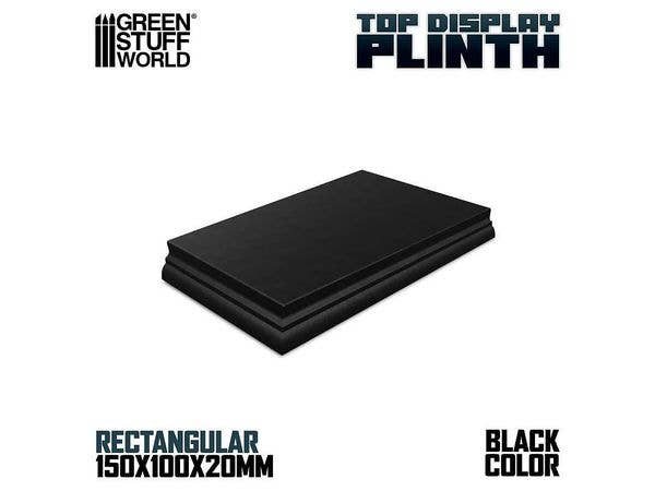 Rectangular Top Display Plinth 15x10 cm Black