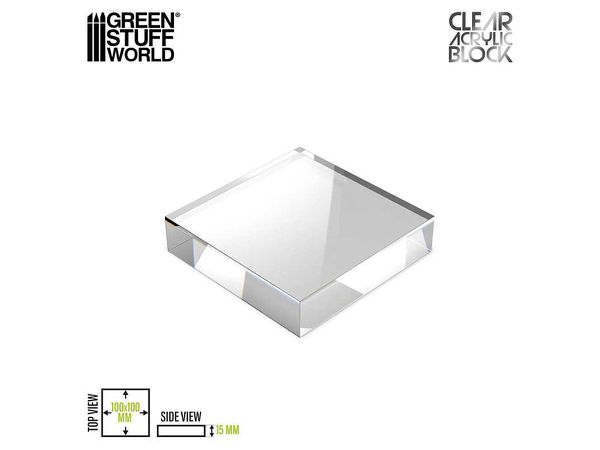 Acrylic Display Block 100x100x15mm