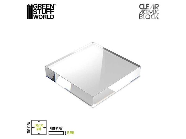 Acrylic Display Block 120x120x15mm