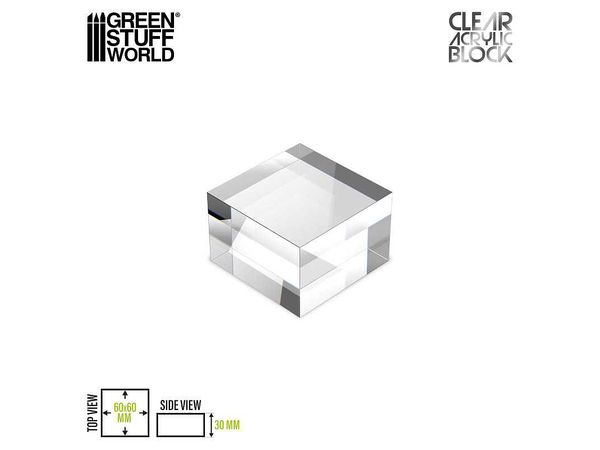 Acrylic Display Block 60x60x30mm
