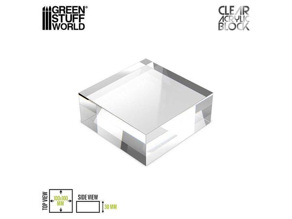Acrylic Display Block 100x100x30mm