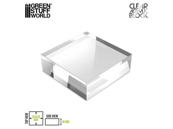 Acrylic Display Block 120x120x30mm