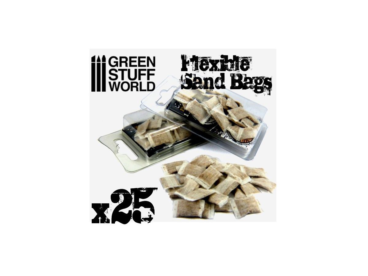 Diorama Material Flexible Sandbag Set 25p