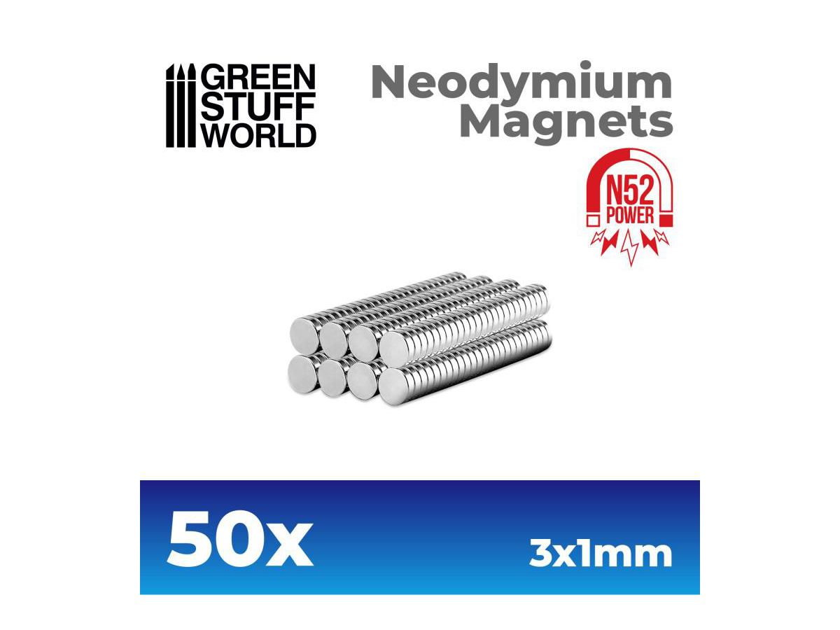 Neodymium Magnet 3 x 1mm - 50 pcs (N52)
