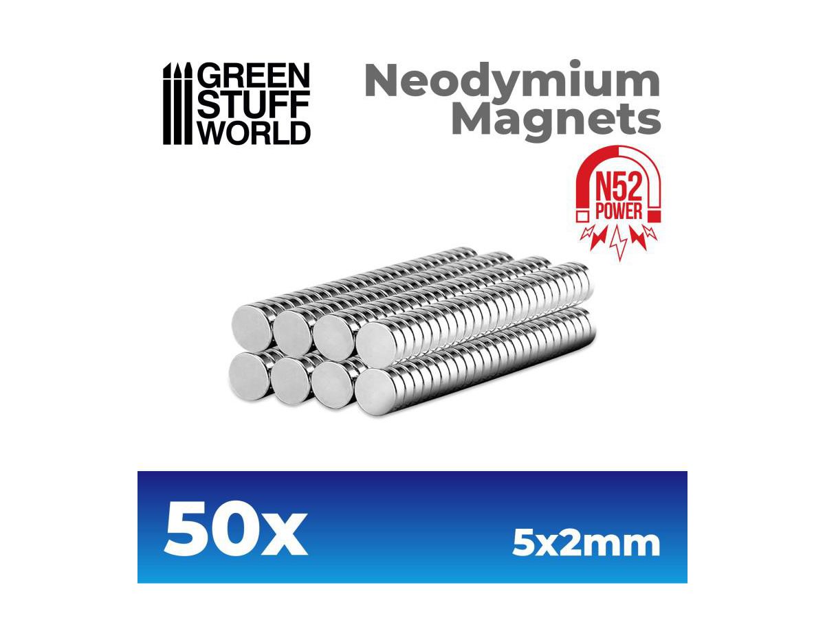 Neodymium Magnet 5 x 2mm - 50 pcs (N52)