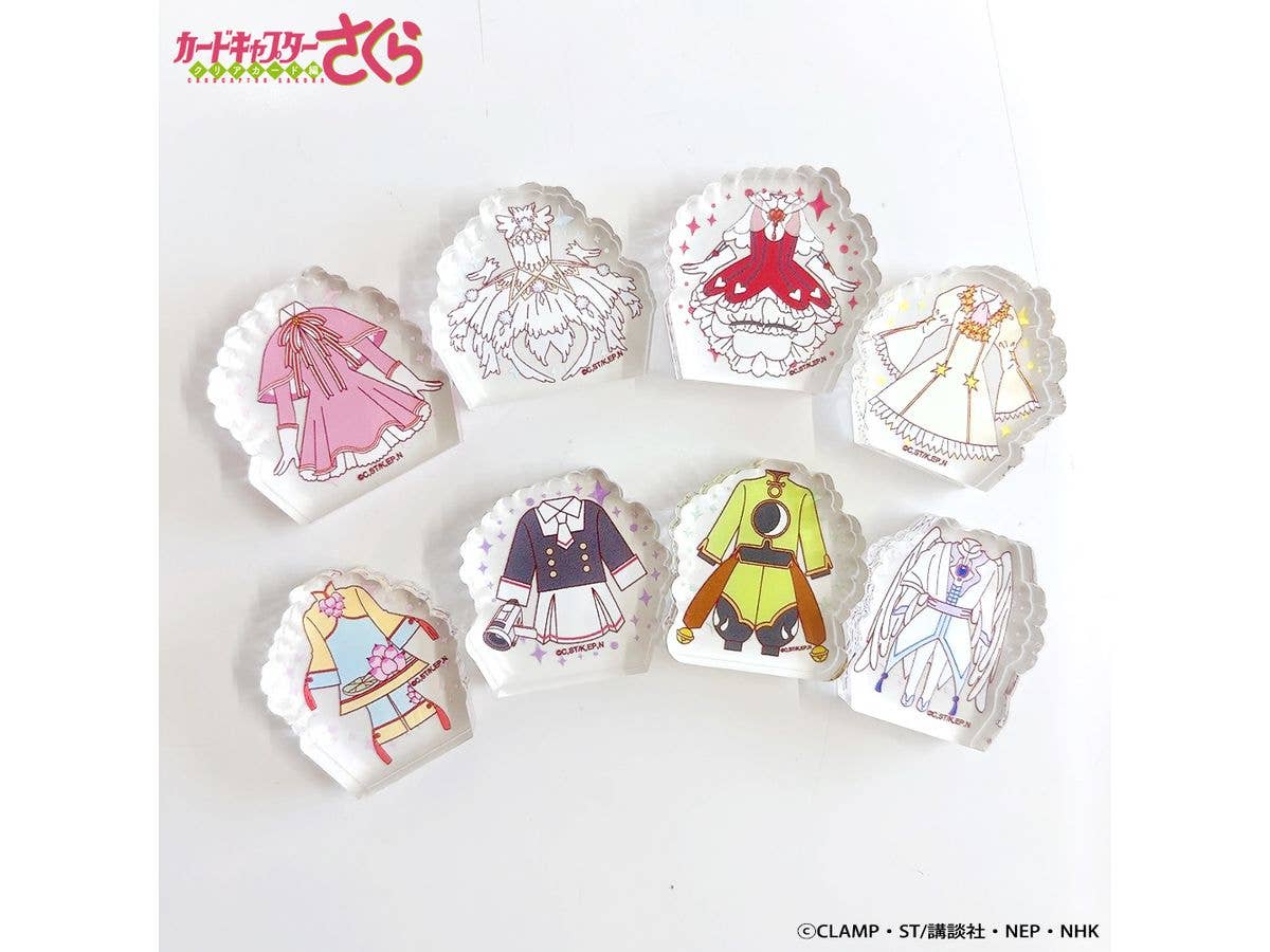 Cardcaptor Sakura Clear Card Arc: Trading Costume Acrylic Block 1 Box 8 Pieces