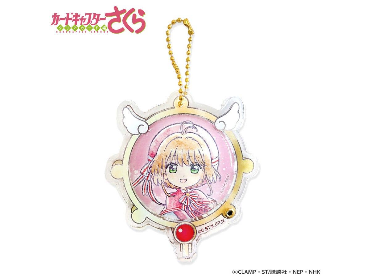 Anime Cardcaptor Sakura Clear Card Arc: Acrylic Frame & Can Badge Set / Sakura
