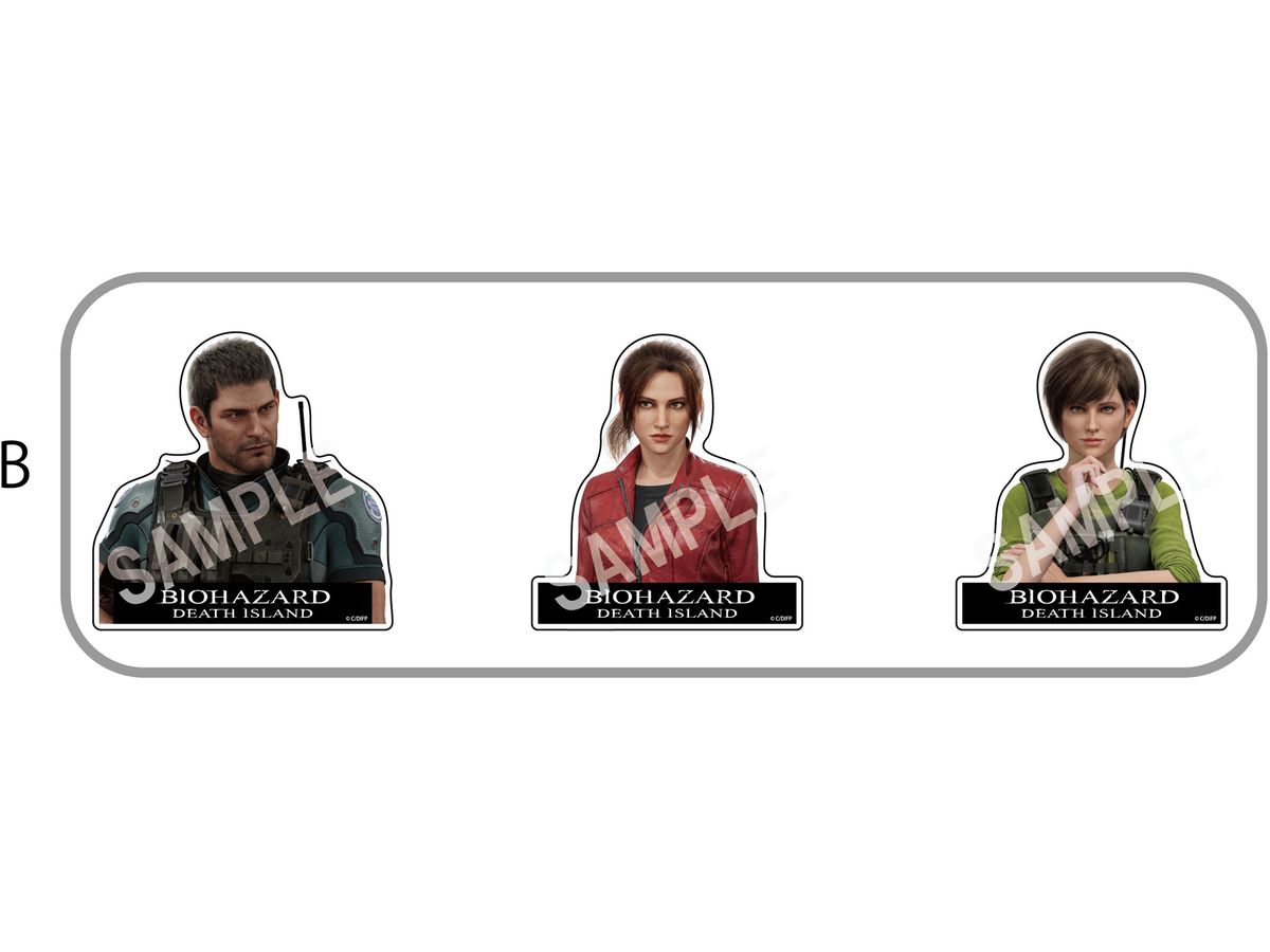 RESIDENT EVIL: DEATH ISLAND: Die-Cut Sticker B
