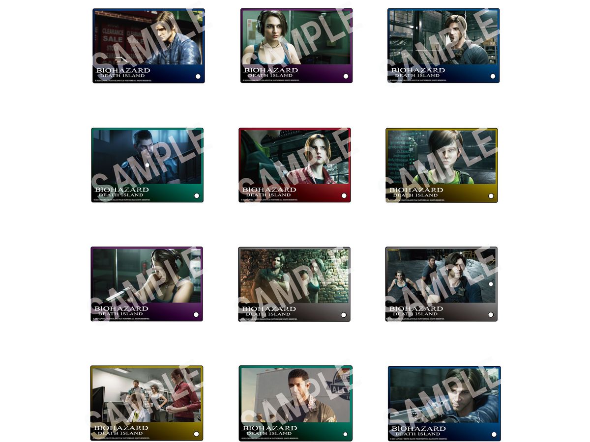 RESIDENT EVIL: DEATH ISLAND: Trading Acrylic Plate 1Box 12pcs