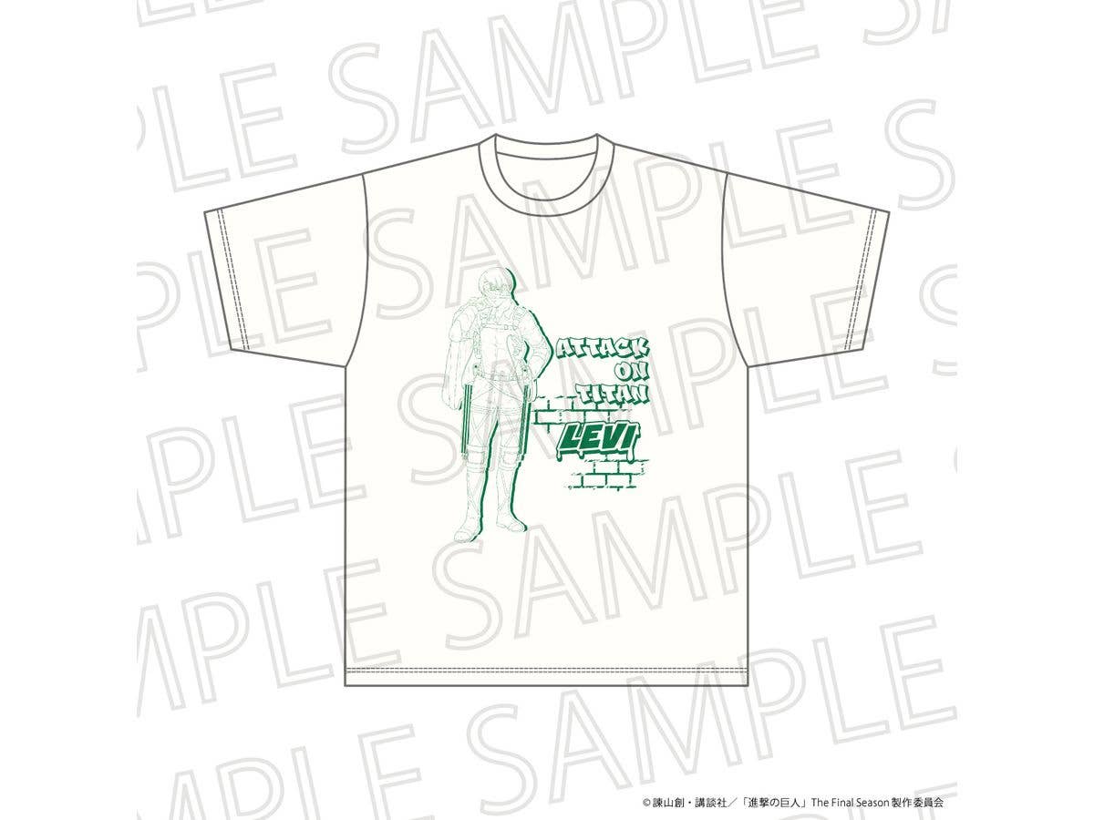 TV Anime Attack on Titan The Final Season - Oversized T-Shirt: Levi Ackerman (Size L)