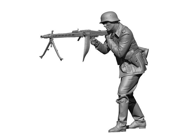 WWII German Machine Gunner