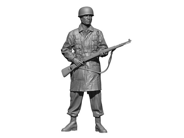 WWII German Fallschirmjager #3 Rifleman Holding His Gun