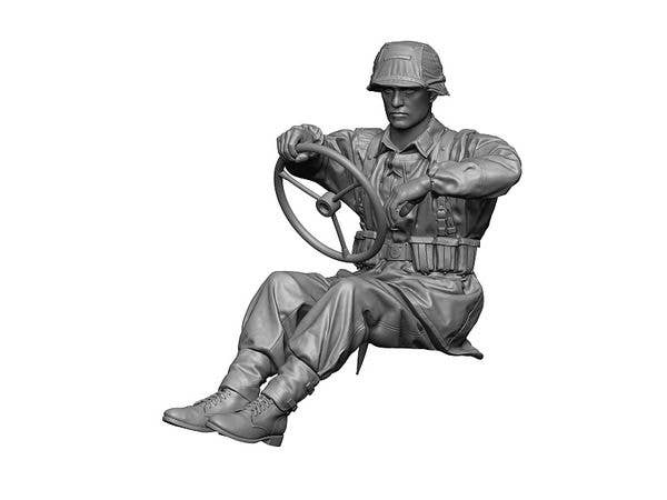 WWII German Waffen-SS Kubelwagen Driver