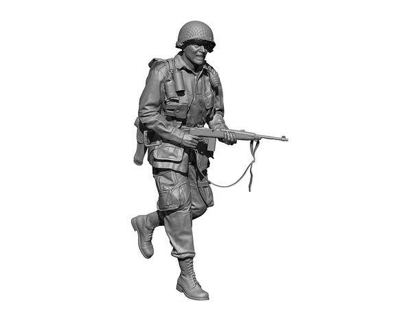 WWII American Normandy Paratrooper #3 Maneuvering