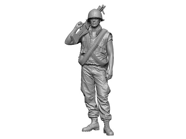 Vietnamwar US M60 Gunner