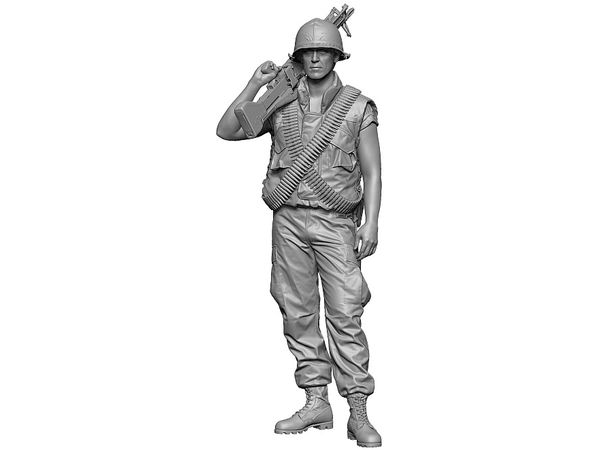 Vietnamwar US M60 Gunner