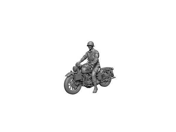 WWII US Airborne Division Rider of the Iron Horse (with Motorcycle)