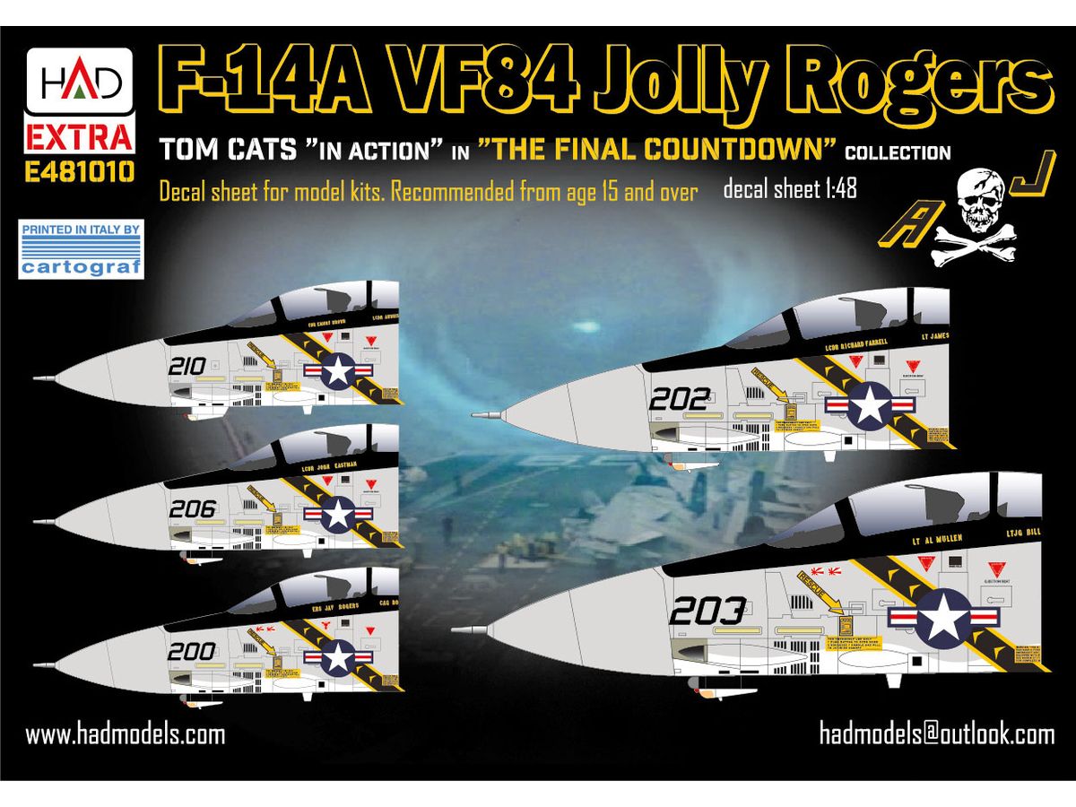 F-14A VF-84 the final countdown extended version with 5 BuNos