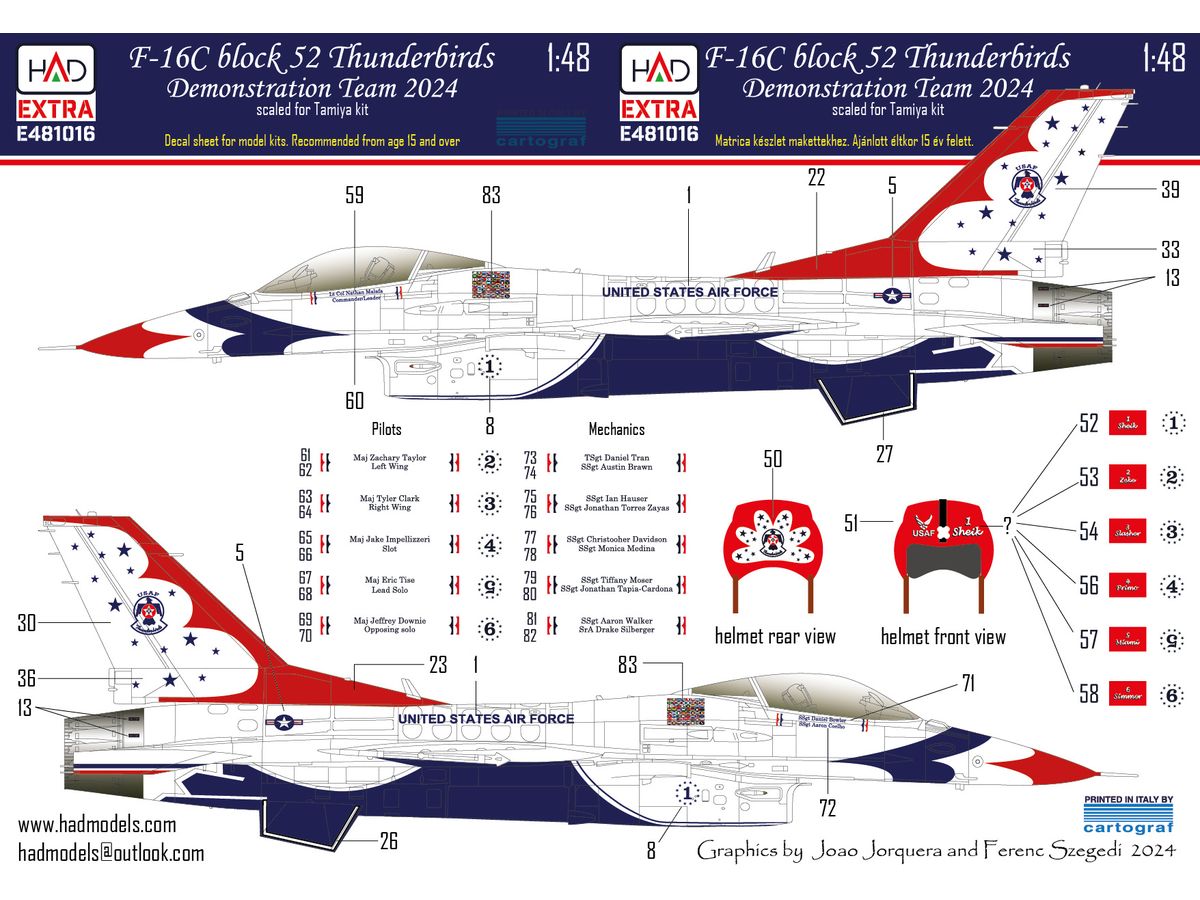 F-16C Block 52 Thunderbirds Demonstration Team 2024