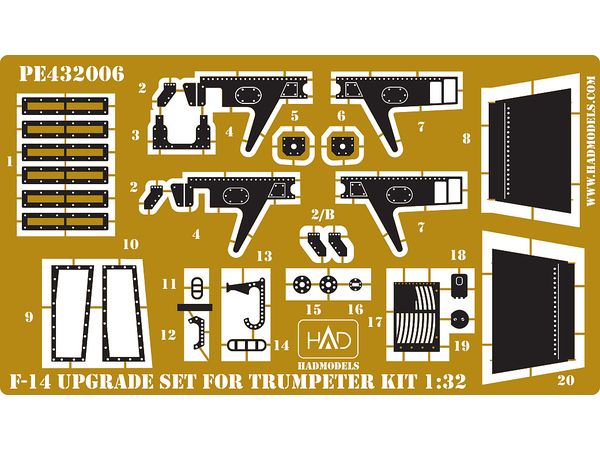 F-14 Upgrade set for Trumpeter kit Photo-etched part