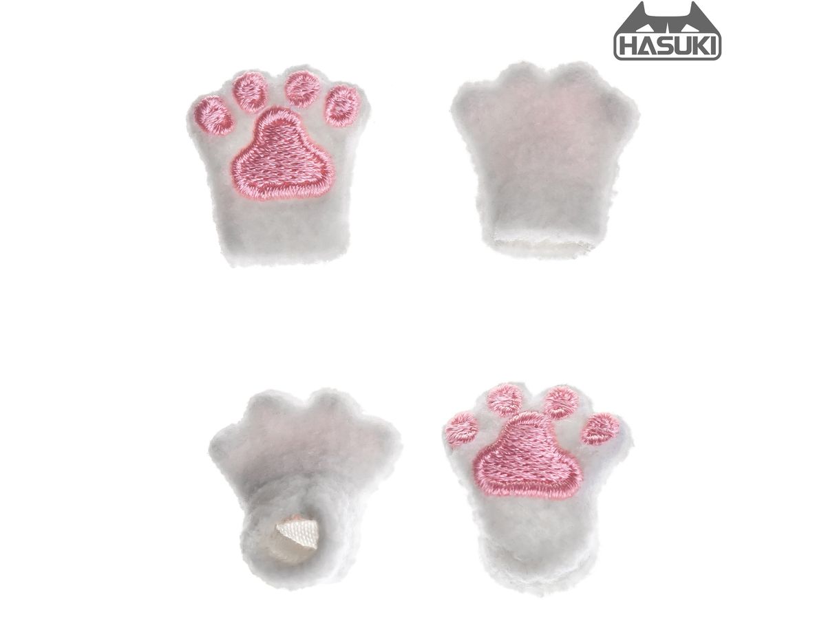 CS011B Movable Figure Paw Gloves & Shoes Set (White)